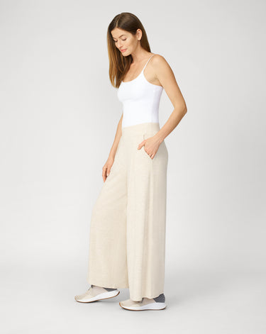 Cropped Wide Leg Ultra Soft Terry Pant