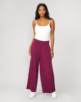 Cropped Wide Leg Ultra Soft Terry Pant