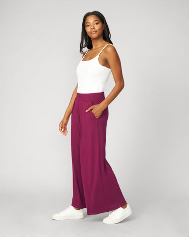 Cropped Wide Leg Ultra Soft Terry Pant