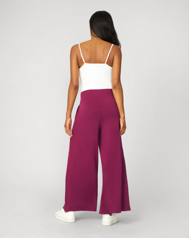 Cropped Wide Leg Ultra Soft Terry Pant