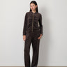 Ruched Zip-Up Velour Set
