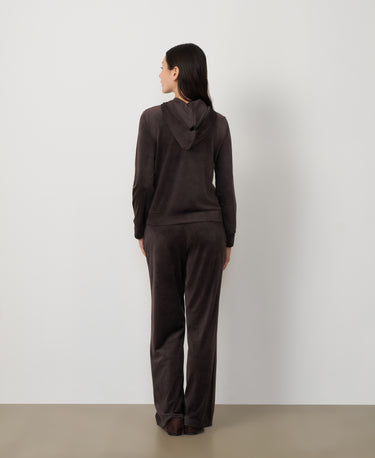 Ruched Zip-Up Velour Set