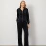Ruched Zip-Up Velour Set