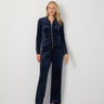 Ruched Zip-Up Velour Set