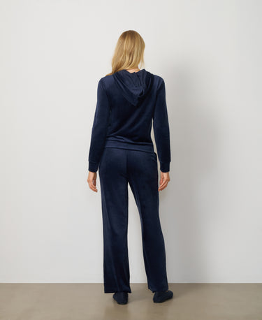 Ruched Zip-Up Velour Set