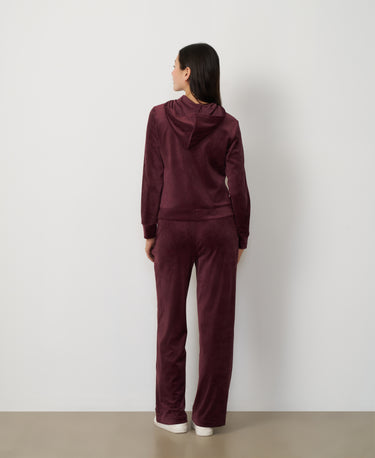 Ruched Zip-Up Velour Set