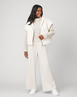 Quilted Dolman Short Sleeve Zip Up Jacket