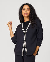Yummy Modal Relaxed Cardigan Jet Black