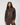 Coated Cropped Bomber Jacket Chocolate Torte