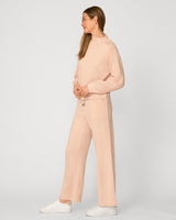 Mockneck Modal Top & Wide Leg Pant