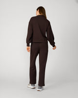 Mockneck Modal Top & Wide Leg Pant