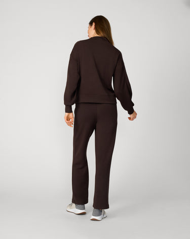 Mockneck Modal Top & Wide Leg Pant