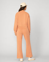 Mockneck Modal Top & Wide Leg Pant