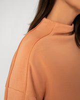 Mockneck Modal Top & Wide Leg Pant