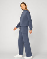 Mockneck Modal Top & Wide Leg Pant