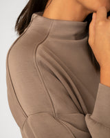 Mockneck Modal Top & Wide Leg Pant