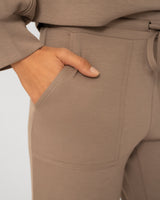Mockneck Modal Top & Wide Leg Pant