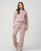 Mockneck Modal Top & Wide Leg Pant Etherea