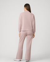 Mockneck Modal Top & Wide Leg Pant