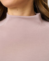 Mockneck Modal Top & Wide Leg Pant