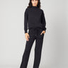 Mockneck Modal Top & Wide Leg Pant