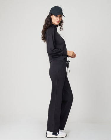 Mockneck Modal Top & Wide Leg Pant