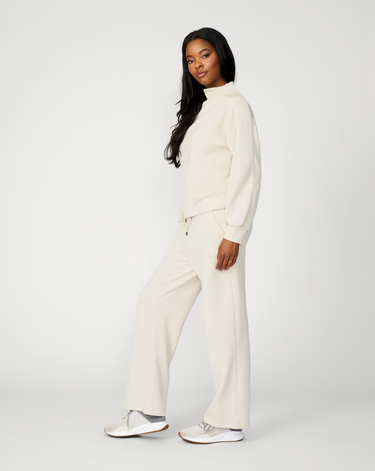Mockneck Modal Top & Wide Leg Pant