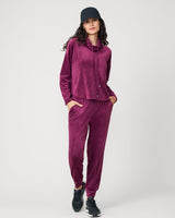 Velour Cowlneck Jogger Set