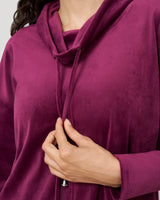 Velour Cowlneck Jogger Set