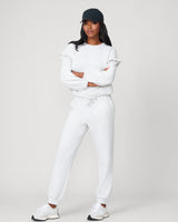 Ruffle Sleeve Sweatshirt and Jogger Set