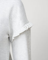 Ruffle Sleeve Sweatshirt and Jogger Set