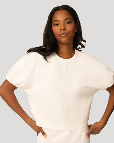 Balloon Sleeve Top & Wide Leg Pant Set