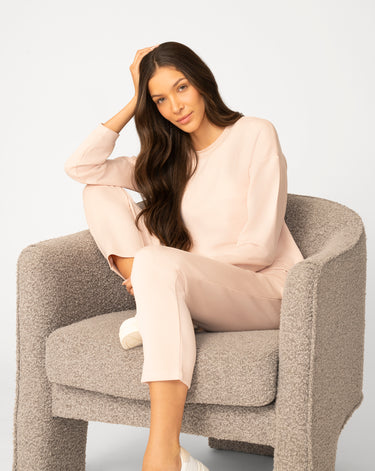 Crochet Trim Knit Set