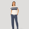 Stripe Drawstring Top & Jogger Set