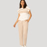 Stripe Drawstring Top & Jogger Set