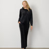 Cowl Neck Wide Leg Pant Set
