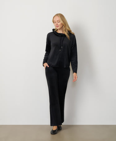 Cowl Neck Wide Leg Pant Set