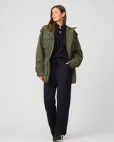 Grommet Detail Top & Wide Leg Pant Lounge Set