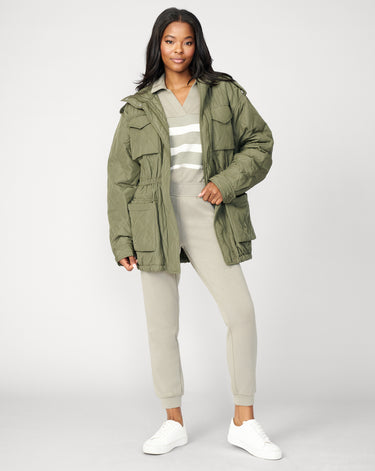 Striped Polo & Jogger Lounge Set