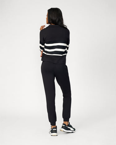 Striped Polo & Jogger Lounge Set