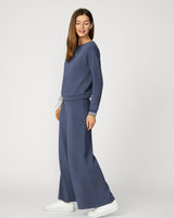 Boat Neck Top & Wide Leg Pant Lounge Set