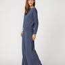 Boat Neck Top & Wide Leg Pant Lounge Set