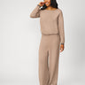 Boat Neck Top & Wide Leg Pant Lounge Set
