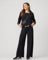 Boat Neck Top & Wide Leg Pant Lounge Set