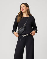 Boat Neck Top & Wide Leg Pant Lounge Set