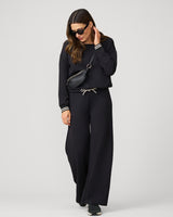 Boat Neck Top & Wide Leg Pant Lounge Set