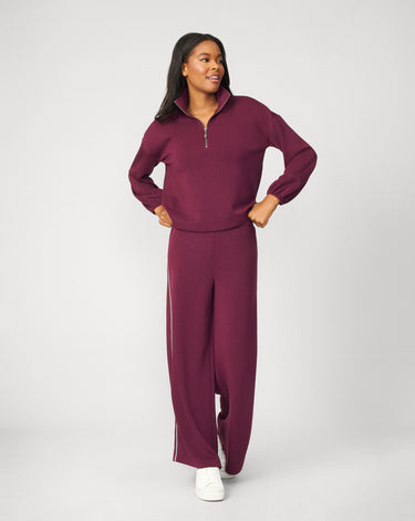 Half Zip Pullover & Wide Leg Pant