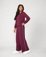 Half Zip Pullover & Wide Leg Pant