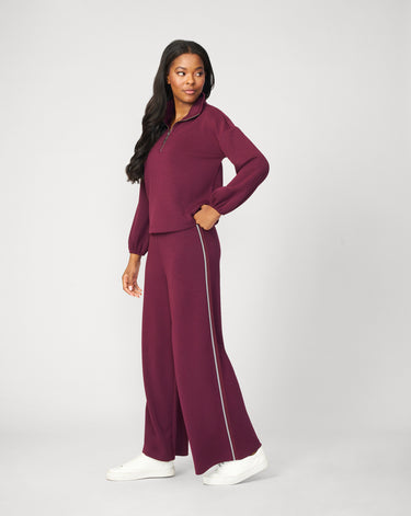 Half Zip Pullover & Wide Leg Pant