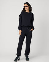 Ruffle Sleeve Sweatshirt and Jogger Set